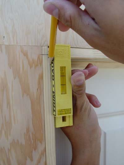Door casing and trim reveal jig - 0.25 in